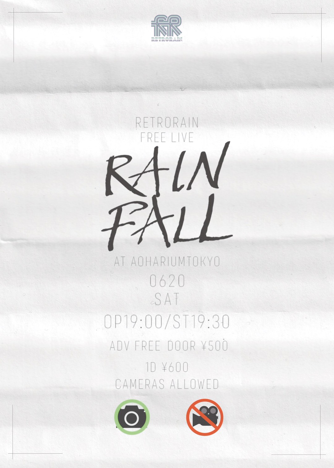 「RAIN FALL」 フライヤー