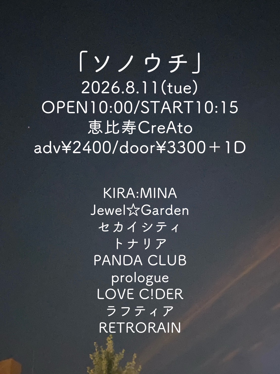 「ソノウチ」 フライヤー
